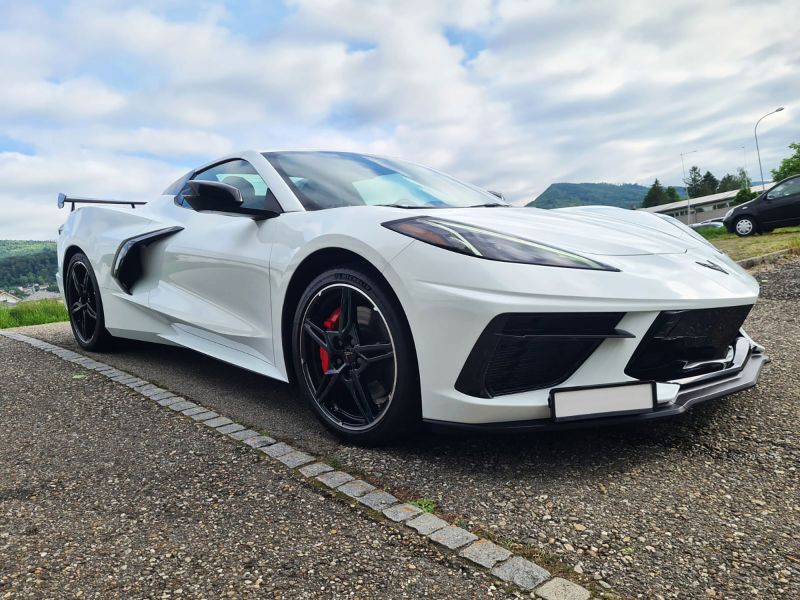 Corvette mit Lackschutzfolierung Front