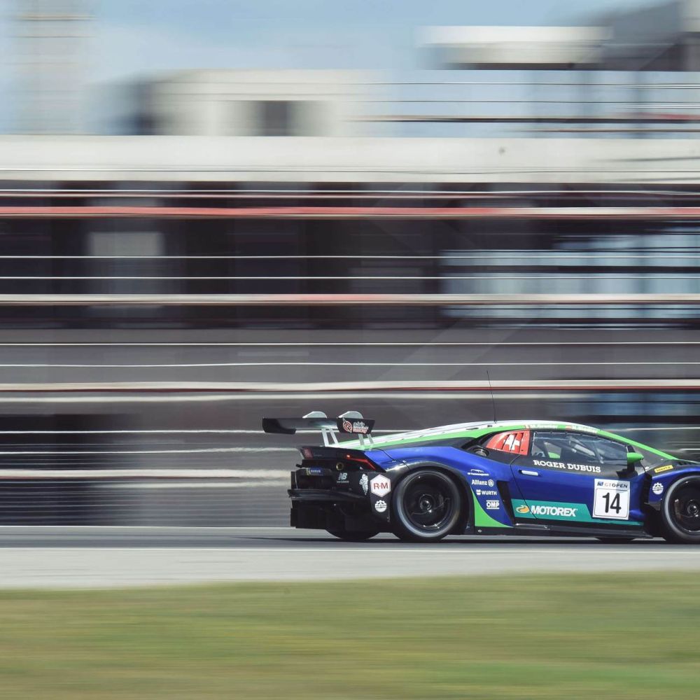 Autobeschriftung Rennwagen Emil Frey Racing