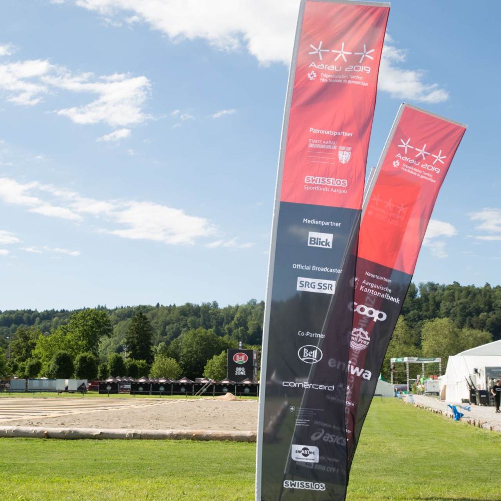 Event-Signaletik Fahnen Eidg. Turnfest