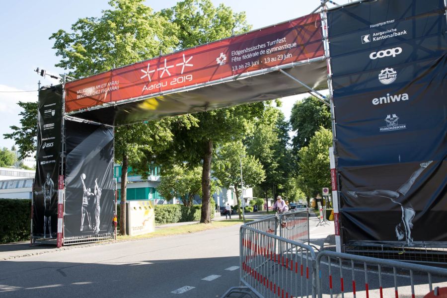 Event-Signaletik Torbogen Turnfest